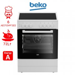 Beko CUV 6710 B Κουζίνα 72lt με Κεραμικές Εστίες Π60εκ. Λευκή Beko CUV 6710 B Κουζίνα 72lt με Κεραμικές Εστίες Π60εκ. Λευκή
